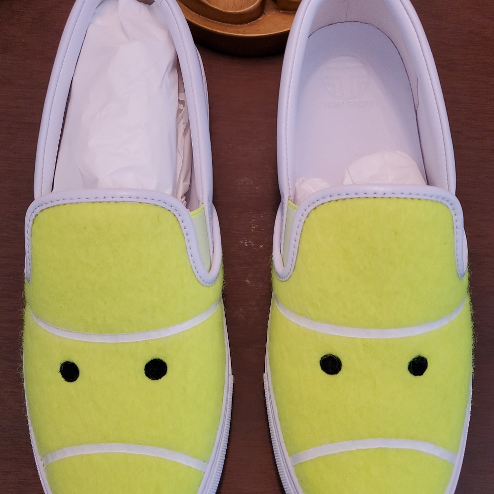 RARE Tory Burch Sport Tennis Felt Sneakers